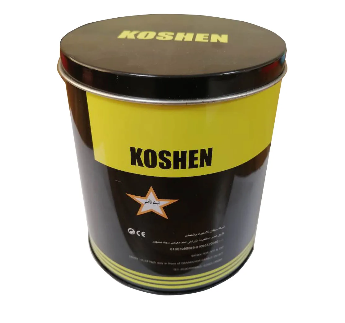 
Factory directly supply black round cylinder tin can boxes for motor parts 