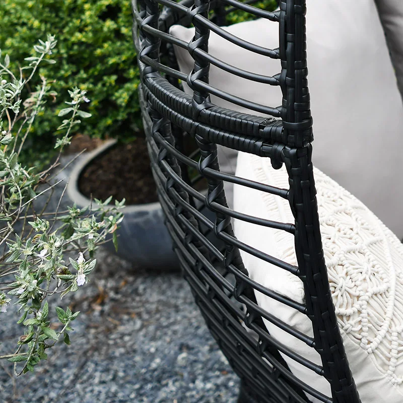 
VERA garden rattan loveseat wicker round single sofa, rattan wicker sofa 