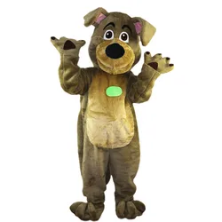 744 New Version Adult Full Body Character Outfits Brown Dog Mascot Costumes