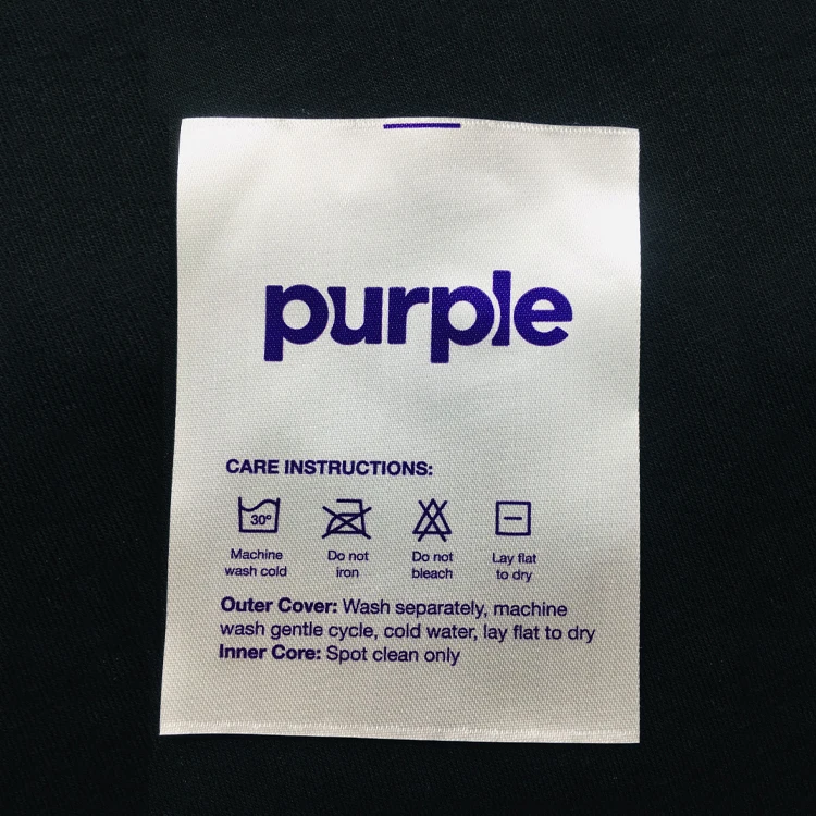 manufacture clothing label satin print labels