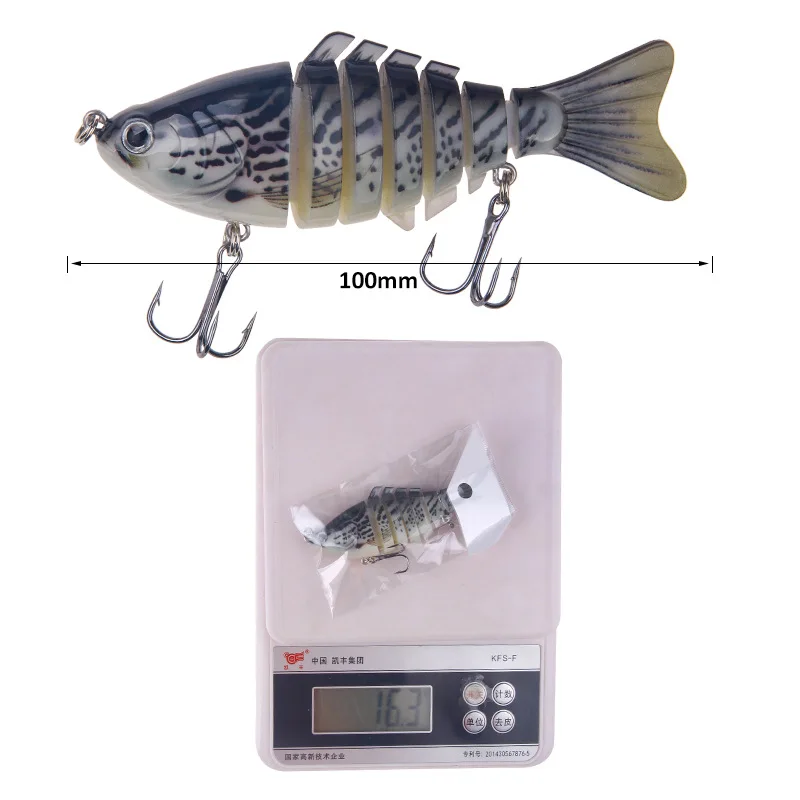 1PCS 10cm 16g New Minnow Fishing Lure Bass Artificial Hard Fishing Bait Crankbait Wobblers 3D Eyes Trolling Treble Hook Fishing