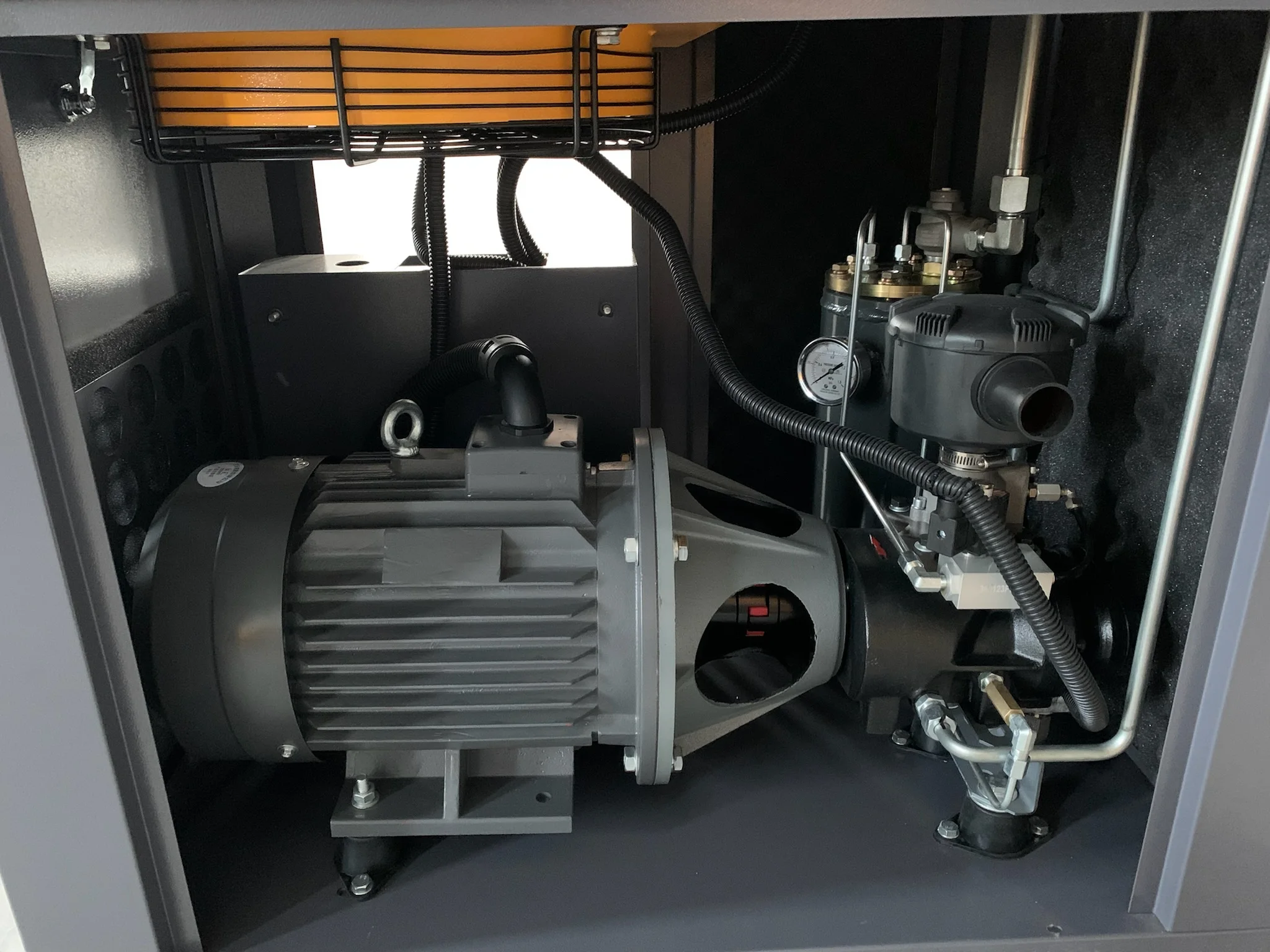 Two Stage Compression Screw Air Compressor 55Kw For Textile Industry