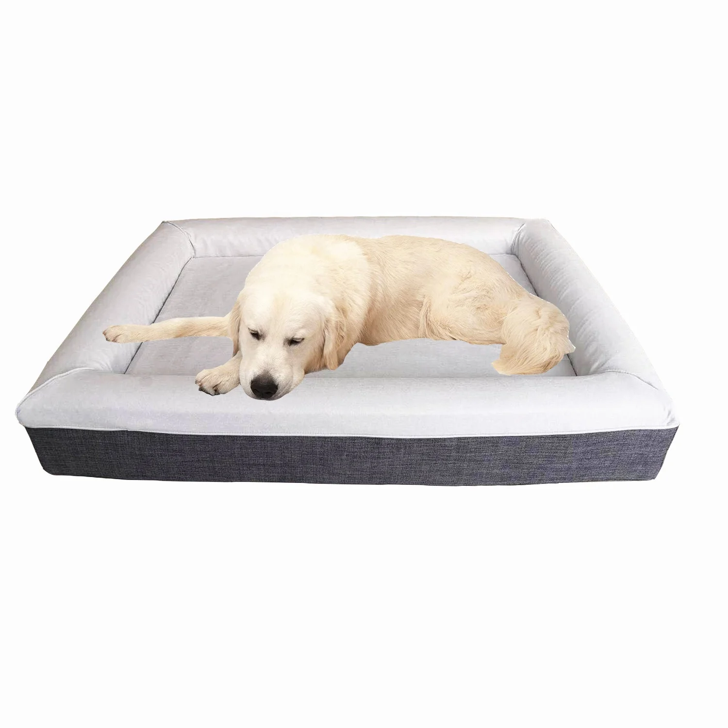 
Orthopedic Memory Foam Large Dog Bed Durable WaterProof Liner Removable Washable Cover 