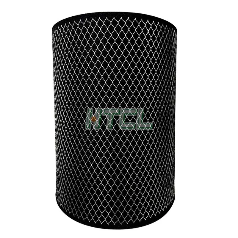 New Product Black Cotton Air Filter Activated Carbon Synthetic Fiber  Air Filter Media With Wire Mesh Laminated Filter Material