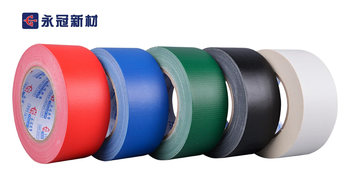 Factory price custom colored strong adhesive  cloth duct tape for carpet edge binding in exhibition weddings