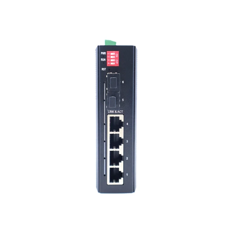 4 порта 10 100 1000 база TX и 2 FX быстрая мощность SFP Промышленный Коммутатор Ethernet