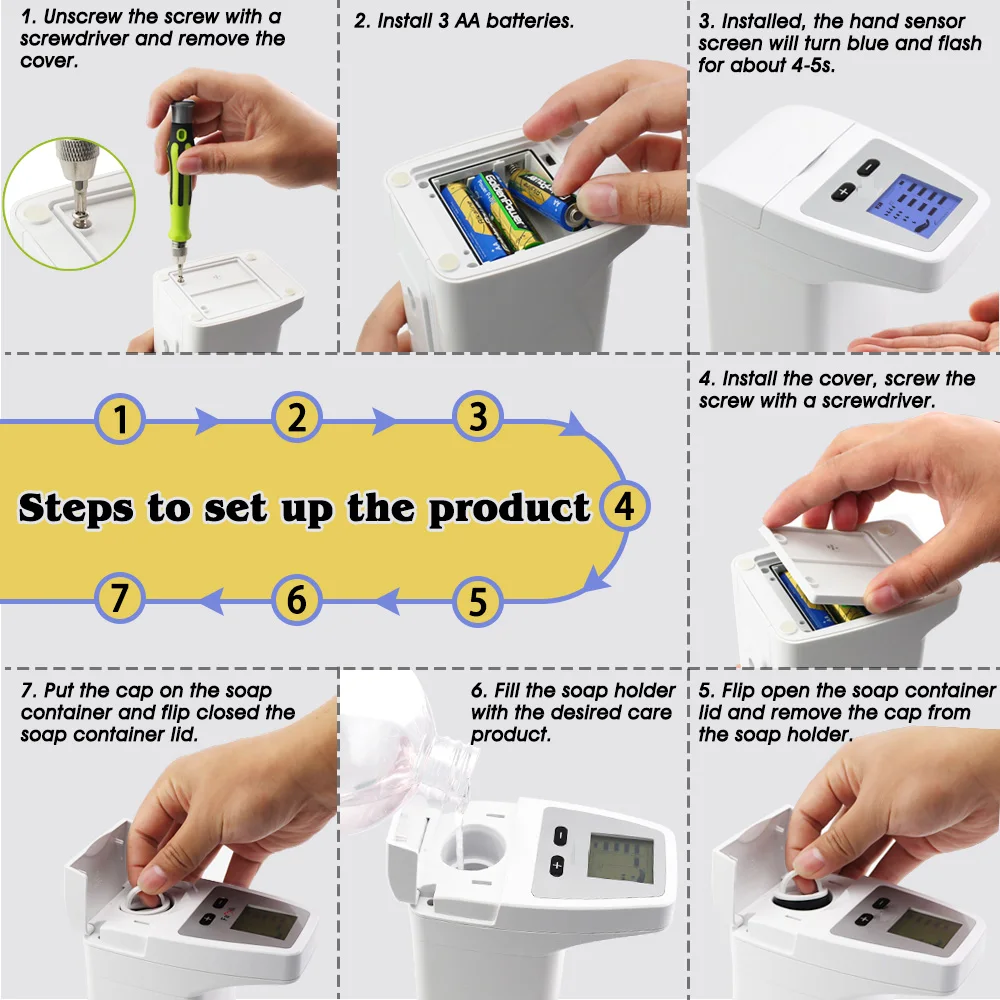 Wall Mounted Automatic Sensor Soap Hot Sale Low Price Golden Supplier 350ML Liquid Commercial Toilet Dispenser