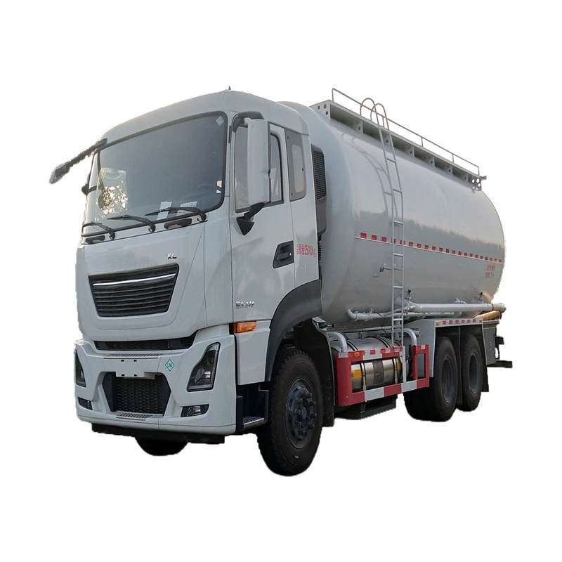 Natural Gas Mortar for Dry Mixing Tanker 28 Square Powder Particles Material Vehicle Rear Double Bridge Liquid Supply Vehicle Bi