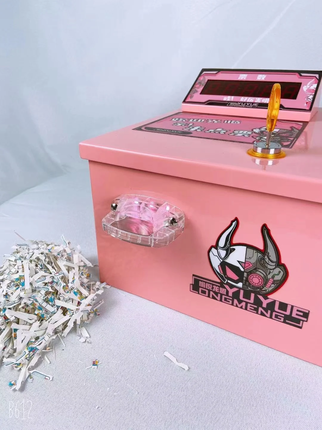 Riteng New Ticket Counter Machine Ticket Eater Lottery Ticket Counting Machine Desk Mini Shredder Machine