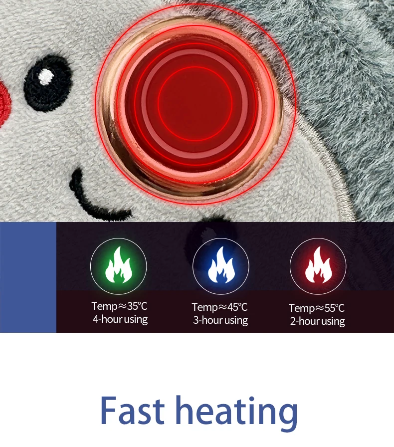 Intelligent USB Heating Plush Slippers Warm Indoor Casual Shoes for Men and Women Electrically Heated USB Shoes