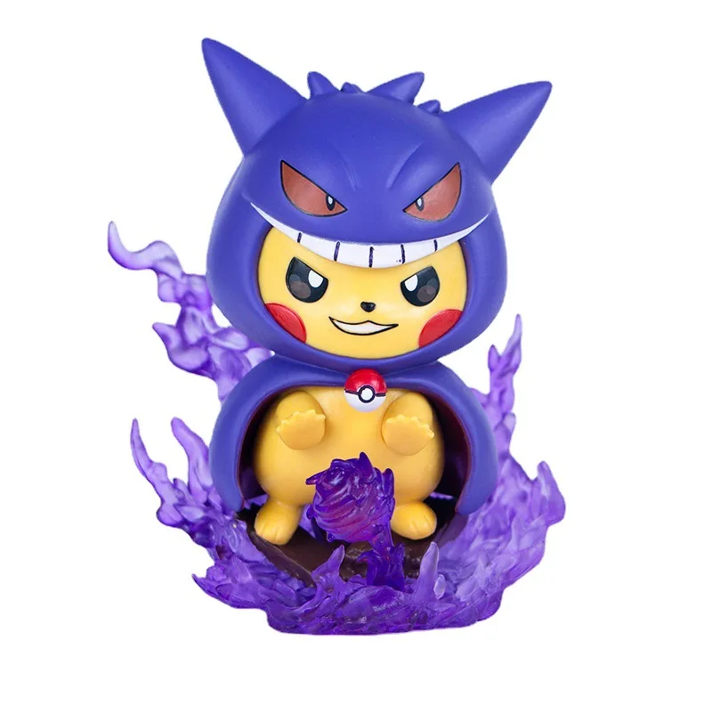 Новый стиль, фигурка покемона, фигурка Gengar Charizard Blastoise Bulbasaur Cos Pikachu, Украшение Рабочего Стола