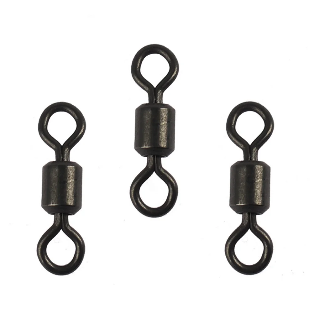 TOPIND Carp Fishing Tackle Long Body Rolling Swivel