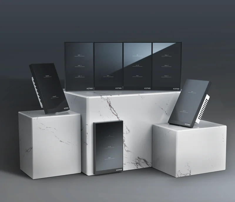 Smart WiFi Zigbee BLE Light Switch Smart Life/Tuya APP Wireless Remote Control Switch Work with Alexa