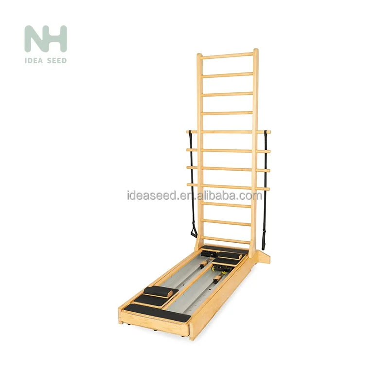 Wood Two-way Sliding Ladder For Pilates Studio Indoor Gym Equipment Sports Machine and Sports Equipment