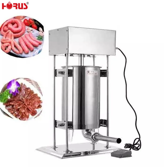 Professional 10 liter Vertical electric sausage filler automatic industrial sausage stuffer for food equipment