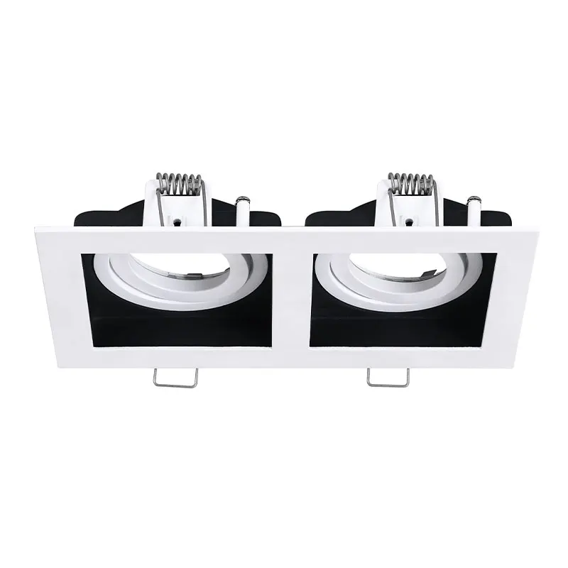 Texture White/Black GU10/MR16/Module Hole Size 168*88MM 360 Degree Rotatable Recessed Downlight