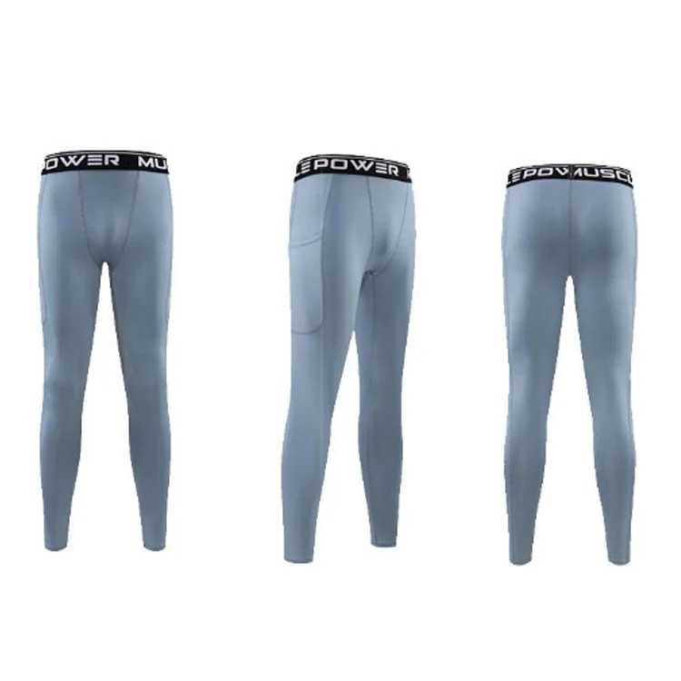 Mens Compression Pants Workout Running Fire Resistance Custom Running Pant Leggings Men Gym Under Base Layer Pants