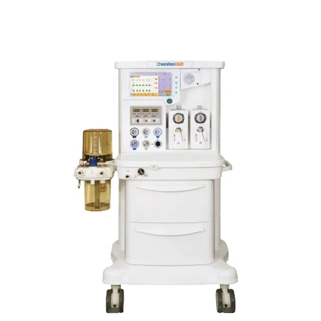 Chenwei patient monitor with printer ICU & Emergency Anesthesia Machine With Electronic Display Flowmeter