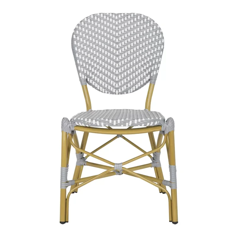 Garden outdoor furniture bamboo look armless chair used for coffee shop