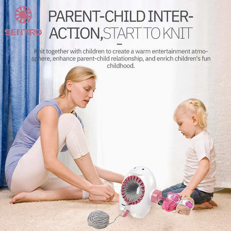 Handmade Gifts Diy Craft Knitting Wool Machines Textile Machines Hats Socks Scarves Knitting Machine Toys For Kids