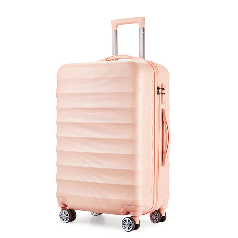 Customized Traveling Wholesale Hard Shell Trolley Bag Carry-on Suitcases ABS Luggage Set With Spin Wheels