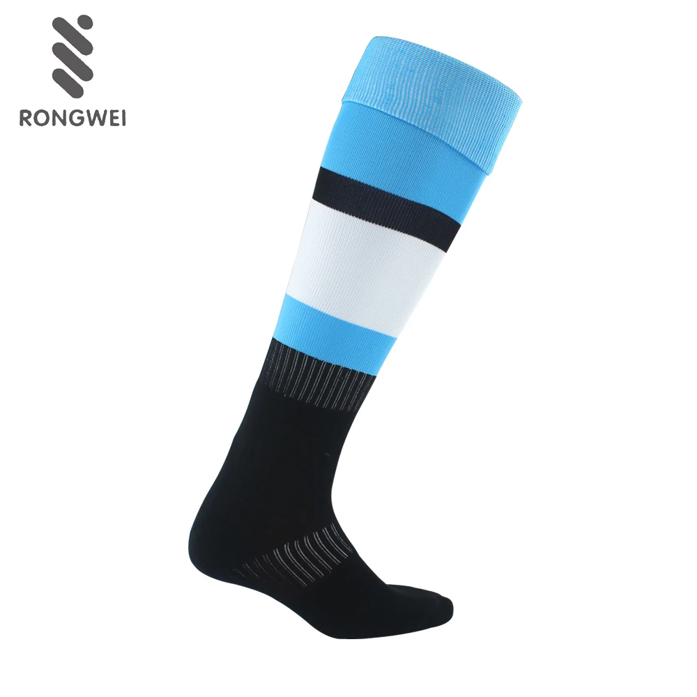 Wholesale Professional Club Use Striped Custom Anti Slip Soccer Socks