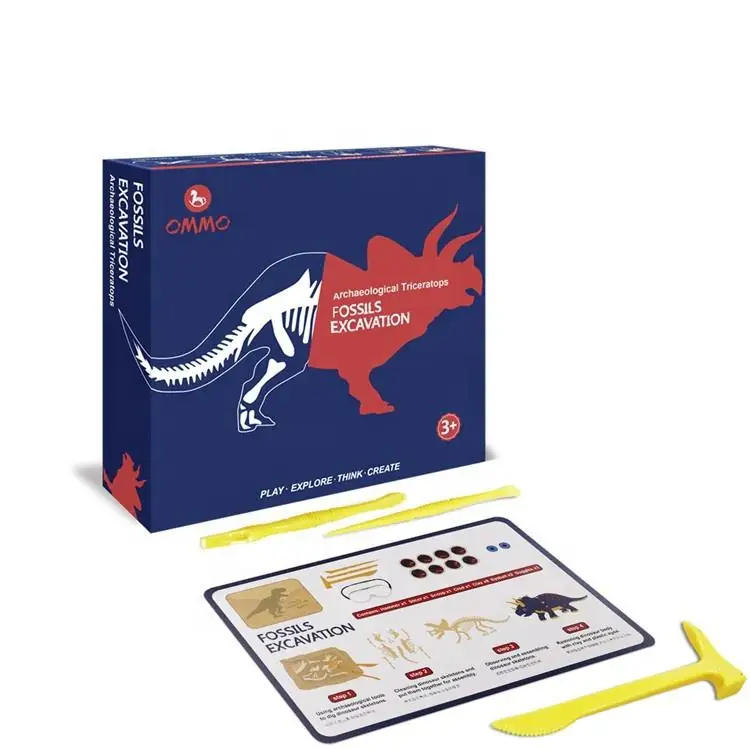 2022Manufacturers recommend archaeological toy dinosaur fossil dig it out dinosaur skeleton bone excavation kit