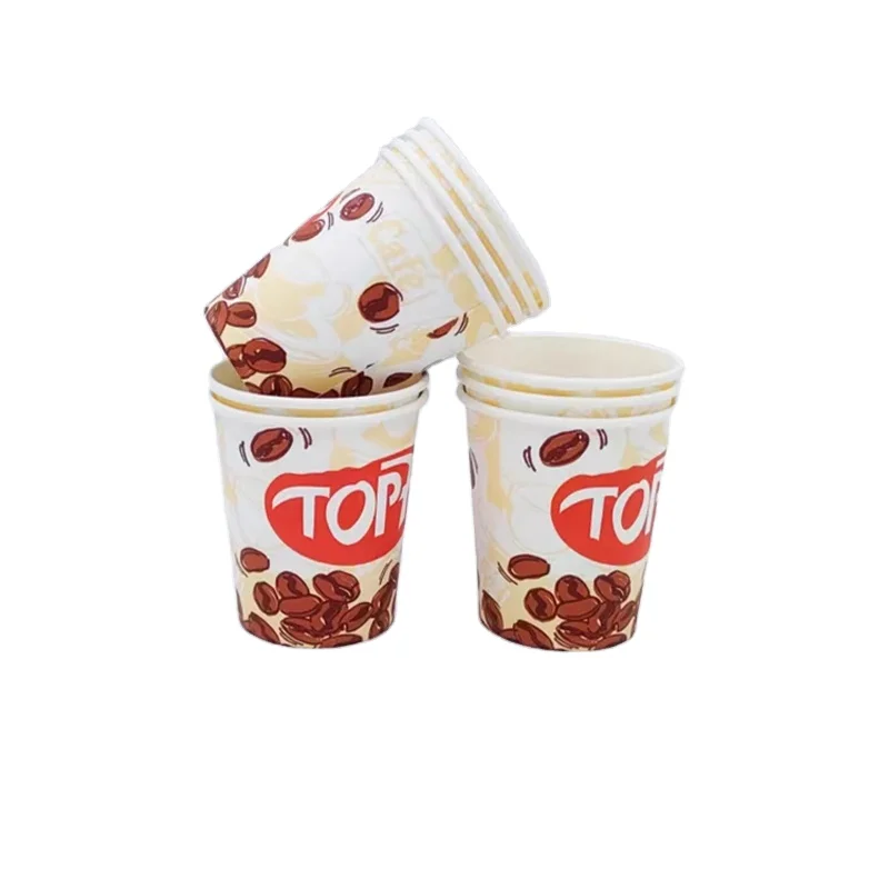 Paper Cup 9oz Disposable Coffee Paper Cups for Customized Bridal Shower Birthday Wedding Party Beverage Tea Cups Print Logo