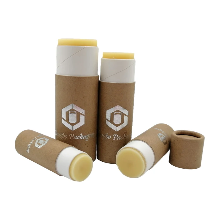 Biodegradable Lip Balm Push Up Tubes Deodorant Containers For Lipstick