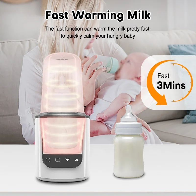 Infant appliances 5-in-1Baby Bottle Warmer Electric Multifunctional Bottle Heater & Sterilizer with 24Hours keep warm