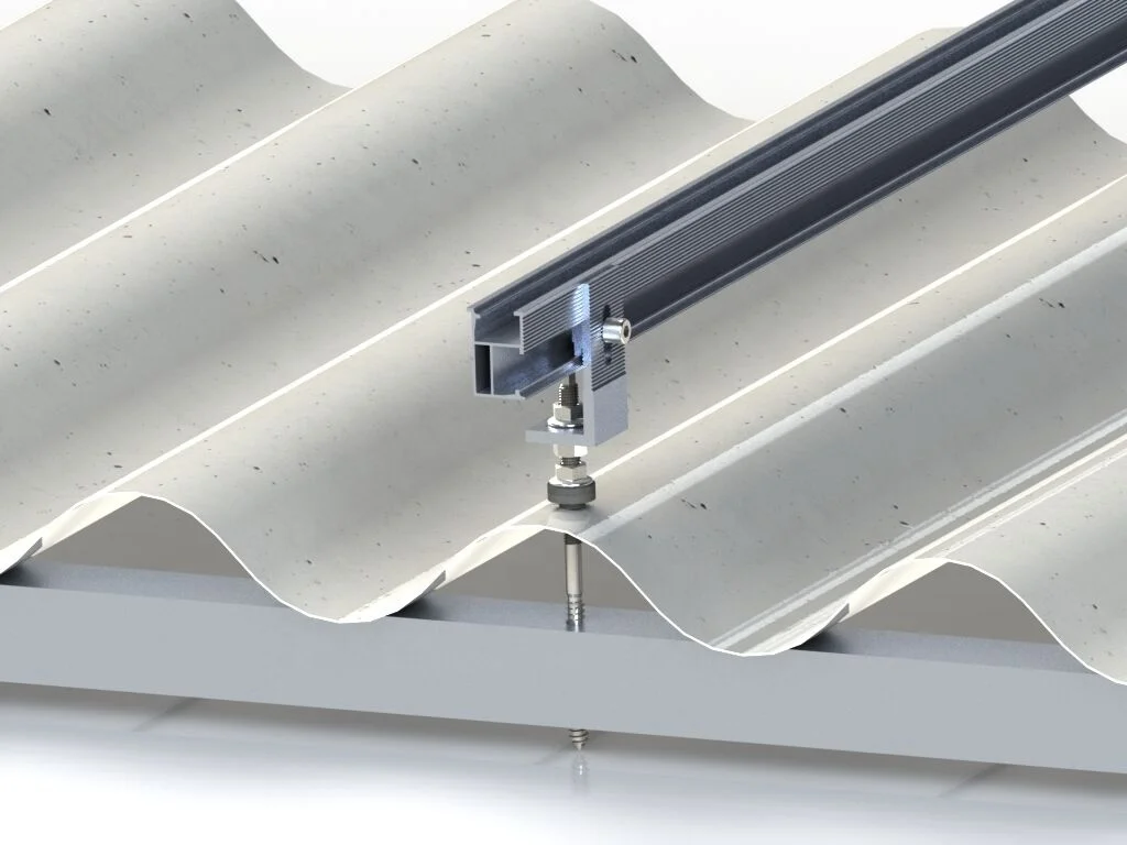 Wholesale Metal Tin Roof Solar Mount L Feet With Double Thread Hanger bolt