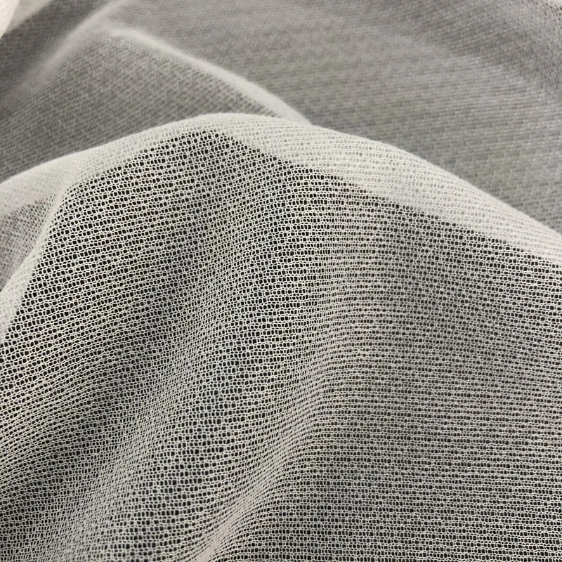 Chinese wholesale polyester fabric elastic woven fusible interlining/ Circular knitted woven fusible interlining for garments