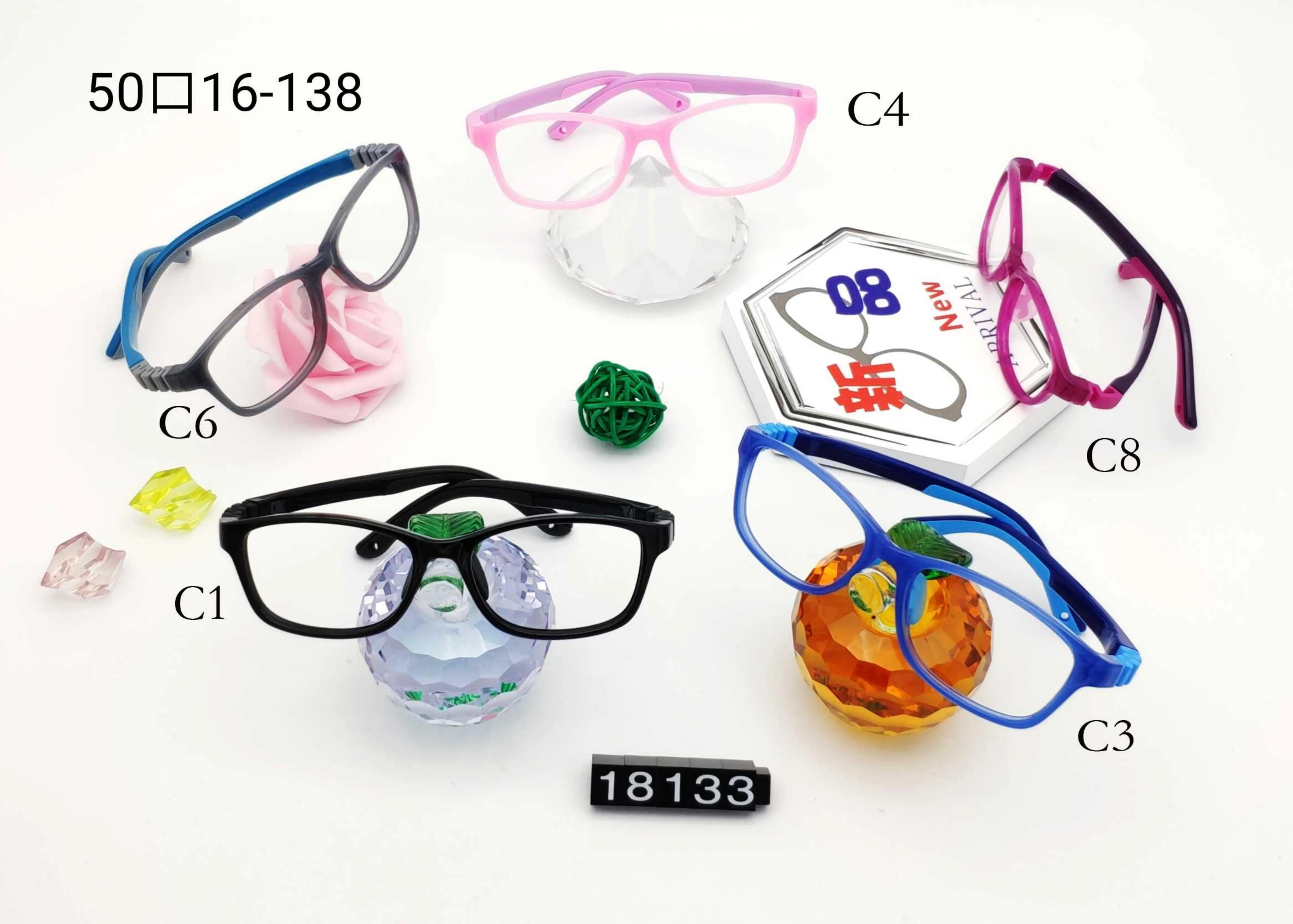 Children Kids Eyeglasses Lovely Comfortable Eyewear Optical Frames Glasses High Quality Soft Silicon Factory Cute 12 OEM Service