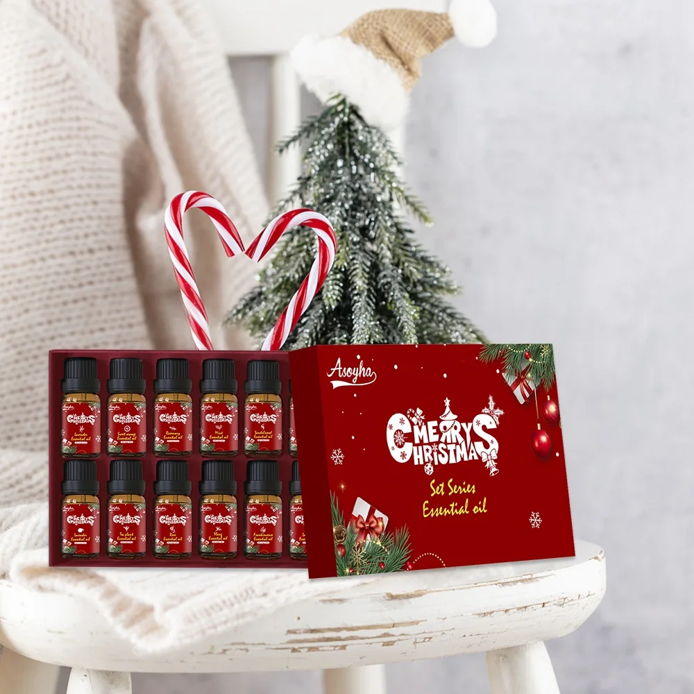 High Quality Manufacturing Custom Organic Christmas Essential Oil Gift Set In Stock