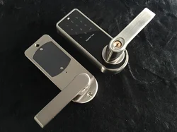 Touch screen digital keypad ID card electronic door lock latch bolt door lock Password + Key +card  Smart Digital Electronic Lev