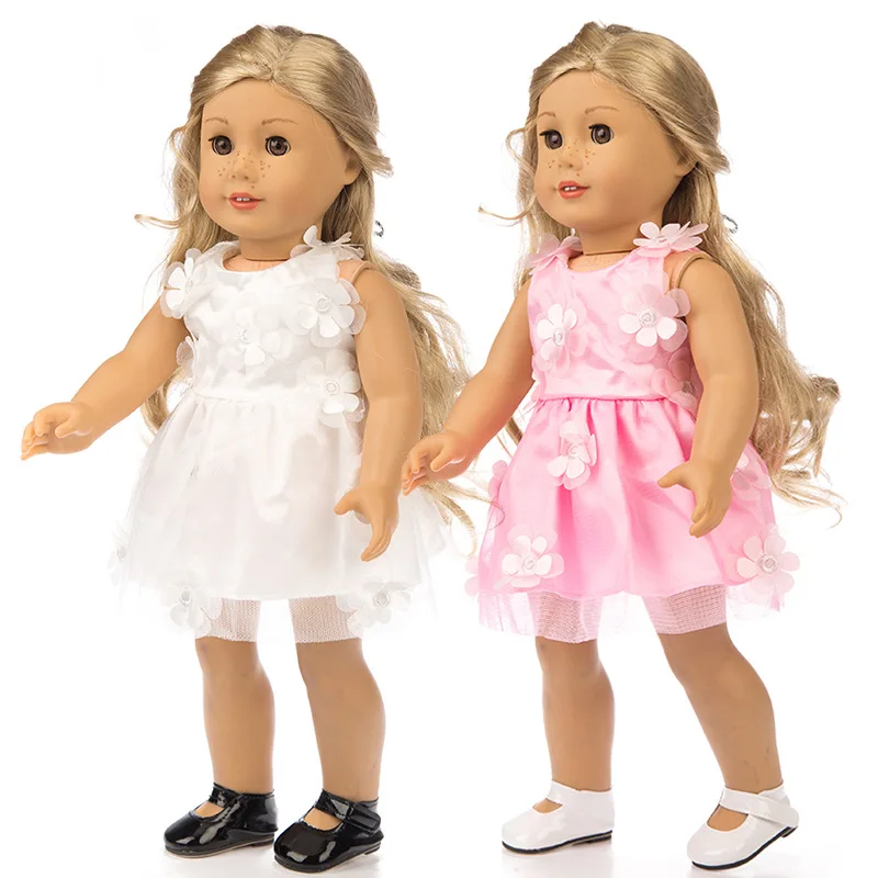 Boutique Blue Part Dress Doll Clothes 18 Inches American Wholesale Doll Clothes