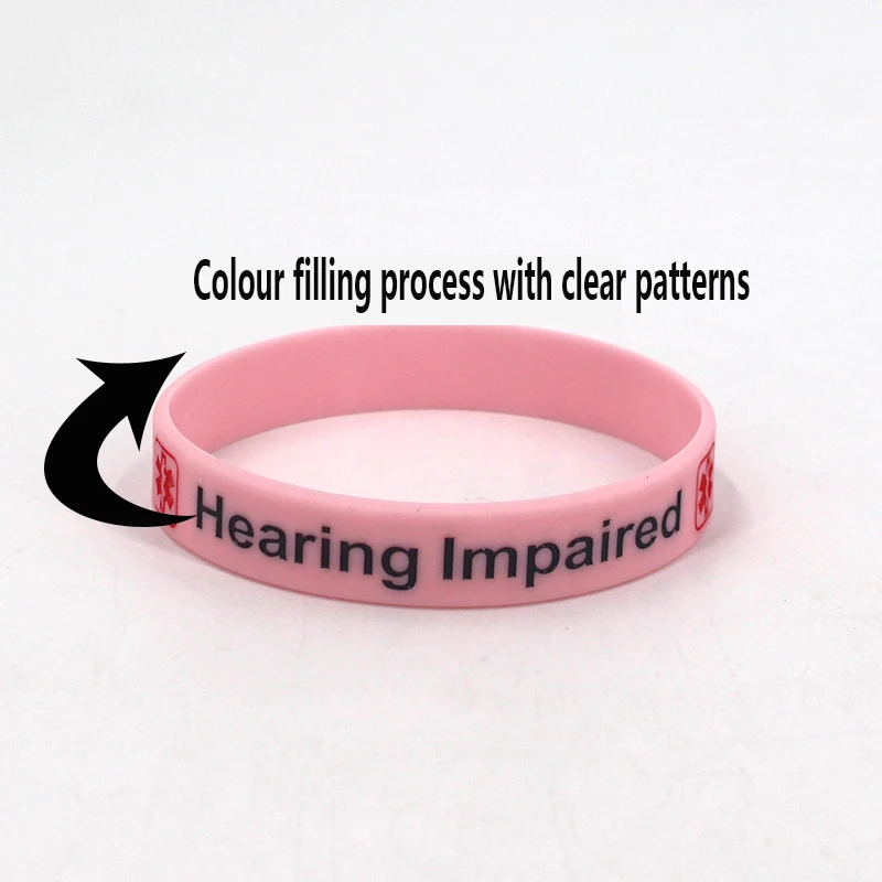 High Quality Souvenir Debossed Cheap Rubber Bands Event Logo Wristband, Silicone Bracelet For Medicine