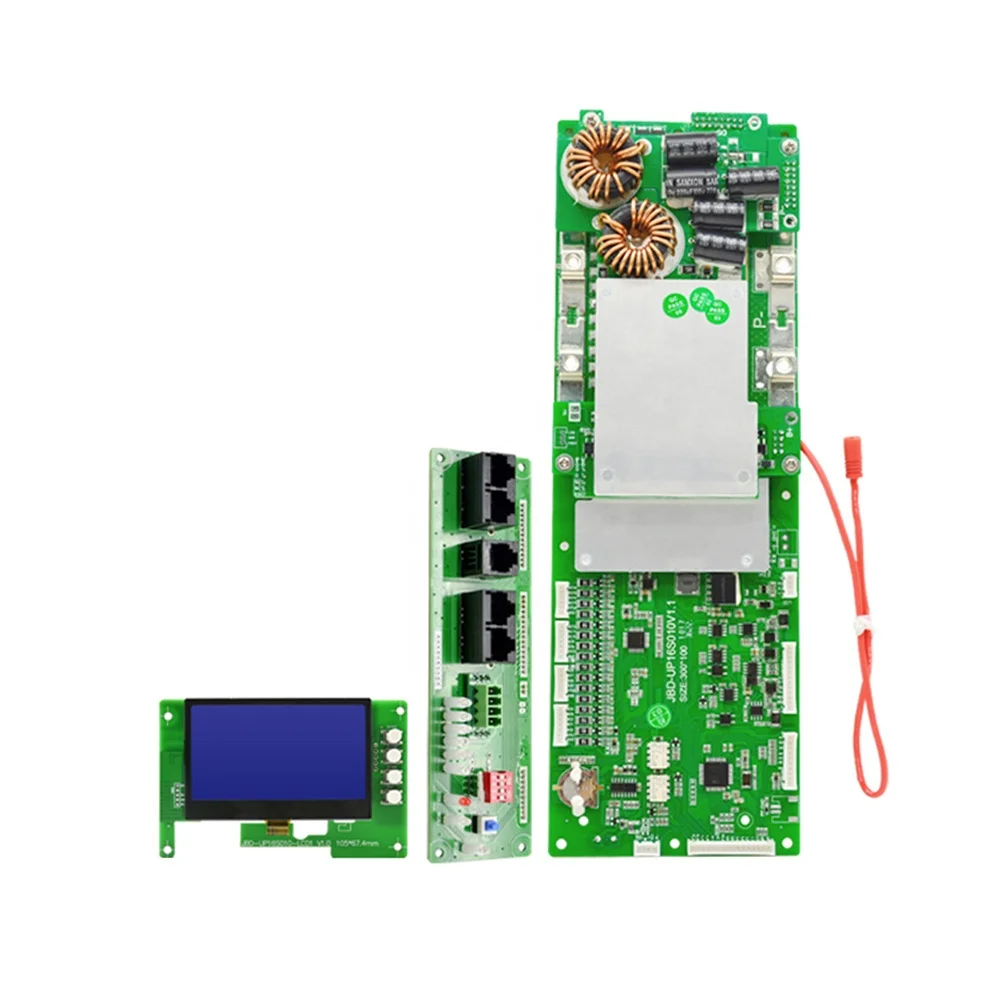 JiaBaiDa 15S 16S 48V 100A 200A ESS Smart BMS с ЖК-дисплеем UART RS485 для системы управления аккумулятором для хранения энергии