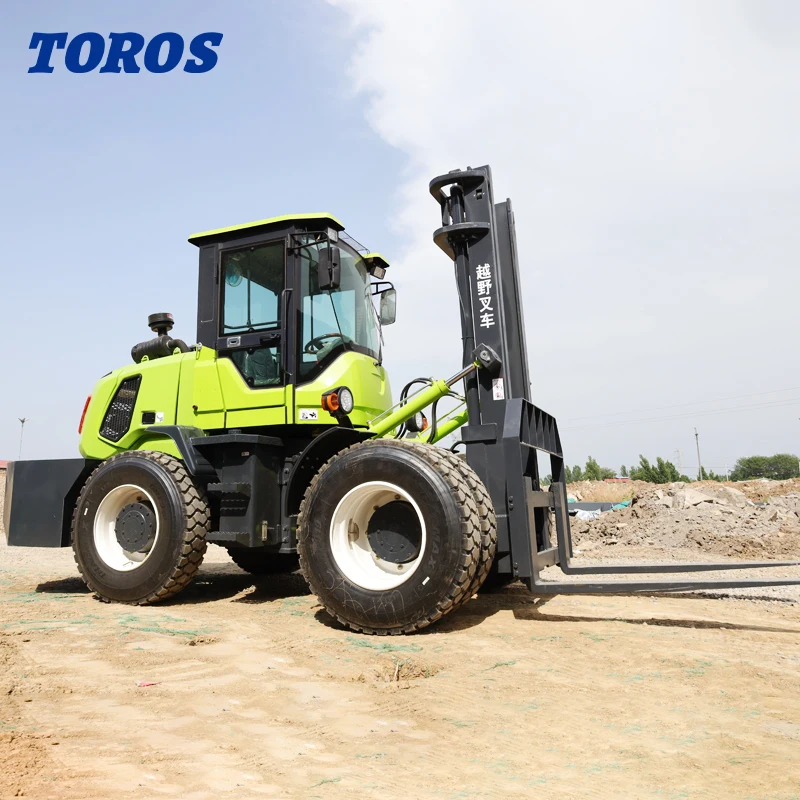 China 4 Wheel Drive Diesel Forklift Price  3 Ton All Terrain Forklift For Cheap Forklifts
