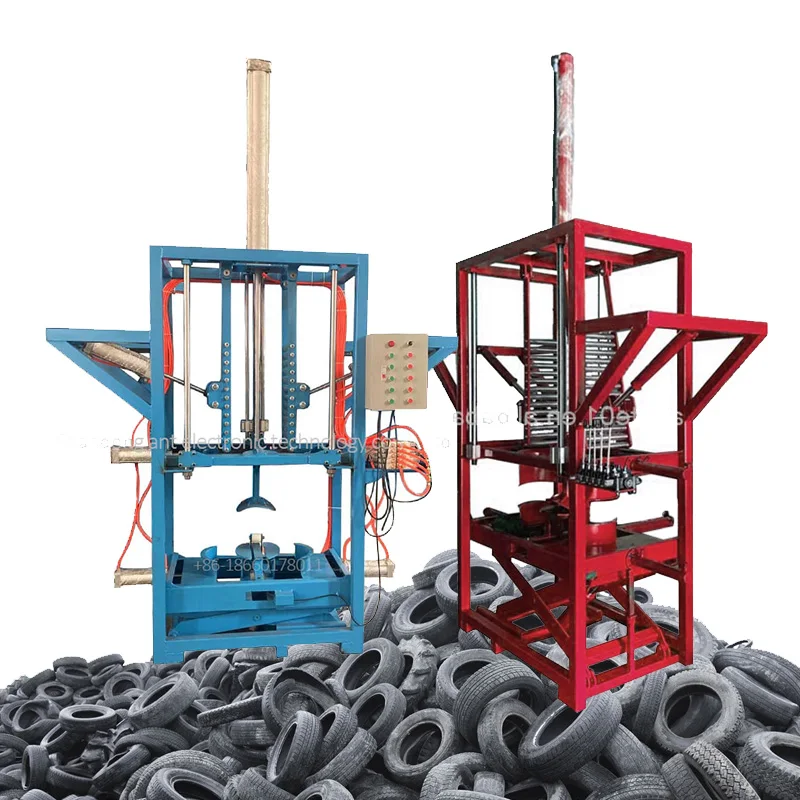 Factory Directly Sale Great Quality Tyre load Equipment 5-7 Waste Tires Pack Machine Electric Type Wheel Doubling Machine