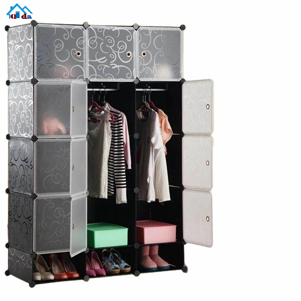 Cube Plastic Wardrobe PP Panel Living Room Bedroom Wardrobe for store