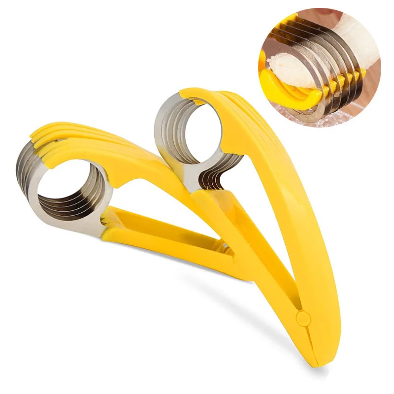 Dropshipping Vegetable Peeler Salad Slice Banana Slicer Chopper Fruit Cutter Cucumber Knife Home Kitchen Tool