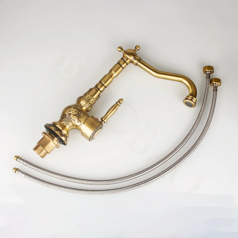Classic Antique Faucet Bathroom Sink Faucets Cold And Hot Water Tap Basin Mixer Faucet