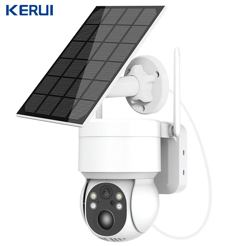 4MP HD Waterproof  Wireless Detection Night Vision Home Smart Outdoor CCTV Security Solar Dome Camera