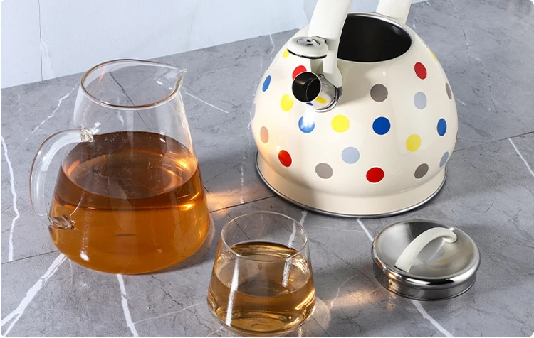Fashion Spot Multiple Color With Loud Whistle Electric And Gas Stove Top Portable Water Pot Whistling Kettle