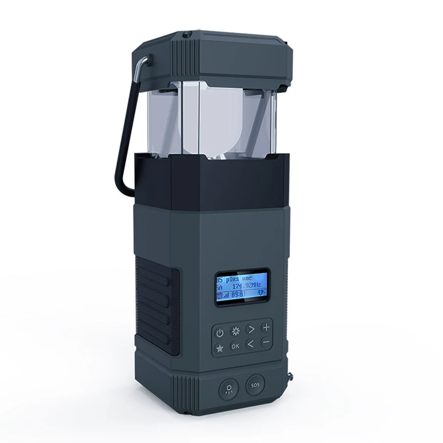 DF-585 Good portable light Digital radio Speaker emergency weather survival alarm SOS self Powered High quality speaker