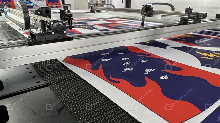 Gantry Type Laser Cutting Machine for Dye Sublimation Printing Apparel Fabric