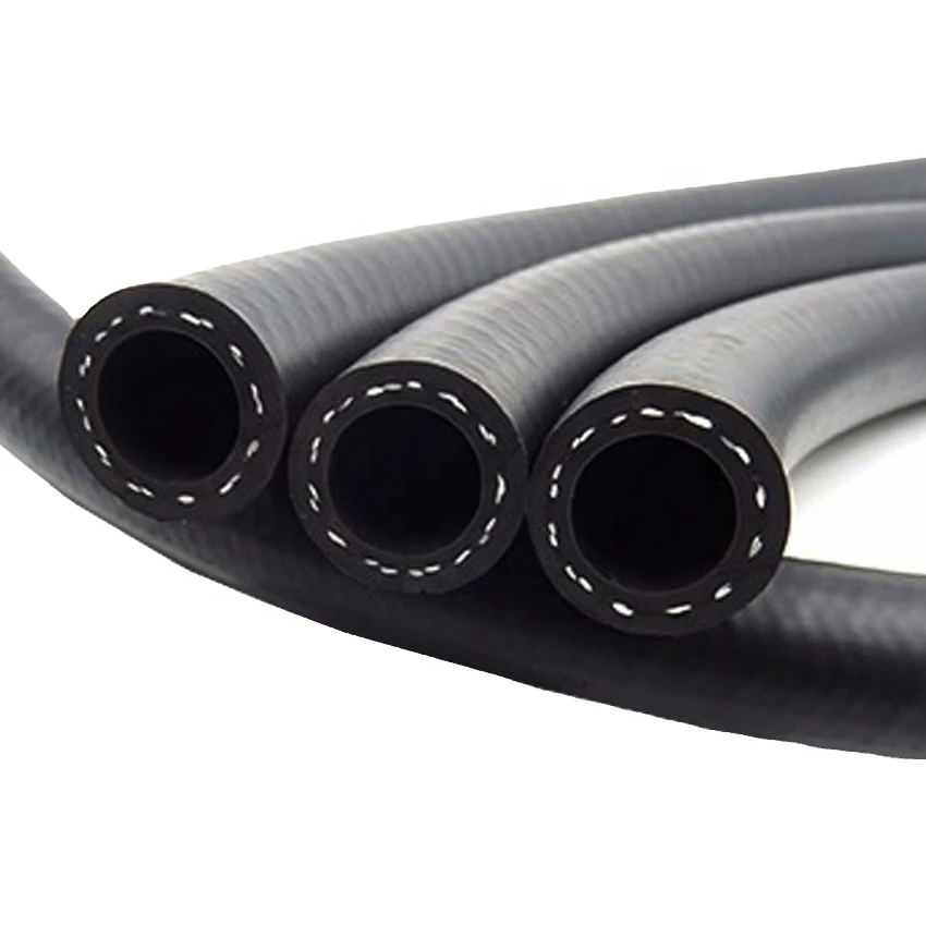 China Manufacturer  3/8 Inch Flexible Fuel Transfer Hose Smooth Cover Hydraulic Tube NBR Material Fuel Hoses