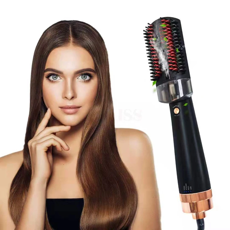hair straightener styling comb hot air blower infrared hot comb blow brush hair dryer Styler Smooth Frizz Water Box