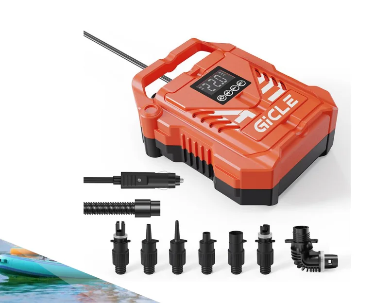 Portable Electric pump,  0-22PSI for inflatable boat, swimming pool/mattress, paddle board pump